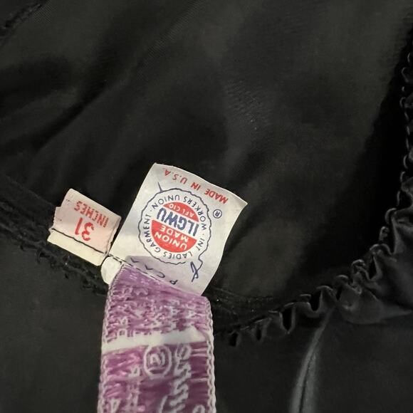 Vintage Lady Lynne SHINY Liquid SATIN Half Slip Small Bandeau Top Cinema Et Toil - Picture 9 of 16